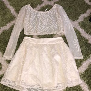 Ivory two piece set from Free People size XS